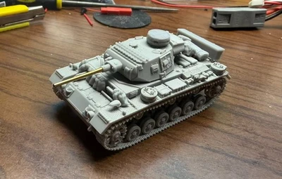 Tanque impreso en 3D 1/72 alemán Pz.kpfw. III AUSF. J(DAK) Foto 1 de 4
