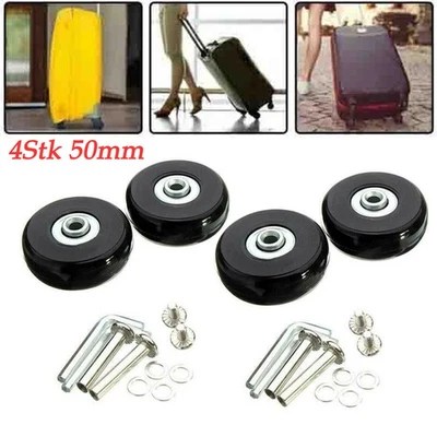 4 Stk Ersatz Gepäck Rollen Räder Ersatz Lenkrolle für Koffer Reparatur Rolle DE - Bild 1 von 4
