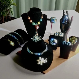 Vtg MCM Rhinestone Costume Jewelry Lot 15 Pieces LISNER Made Collectibles - Picture 1 of 14