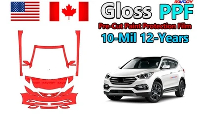 Película de protección de pintura PPF precortada brillante de 10 mil para Hyundai Tucson GLS 2010-2015 Foto 1 de 4