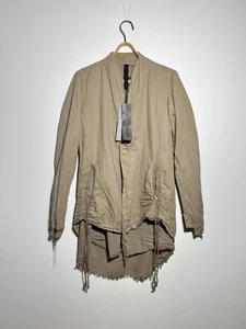 First Aid To The Injured Distressed Style Linen Cotton Cardigan Unisex Size 2 - Picture 1 of 19