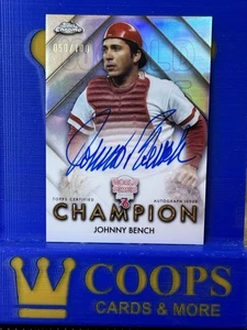 2025 Topps Chrome World Series Champion Johnny Bench Auto /100 WSC-JB - Picture 1 of 2