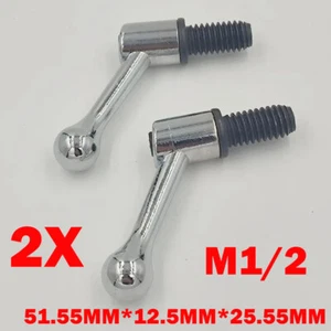 2x Milling Machine Table Lock Vertuical Mill M1/2 Bolt Handles For Bridgeport US - Picture 1 of 7
