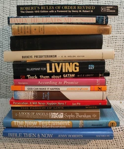 big lot 14 Books CHRISTIAN RELIGION BOOKS DEVOTIONAL BIBLE ANGELS SERMONS - Imagen 1 de 8
