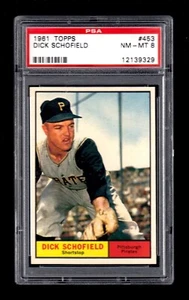 1961 Topps #453 Schofield PSA 8 NM-MT - Bild 1 von 2