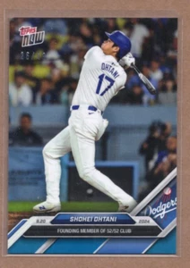 Shohei Ohtani 2024 Topps NOW 731 Founding Member 52/52 Club Blue 26/49 - Picture 1 of 2