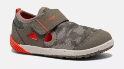 MERRELL Bare Steps H2O Sneaker Truffle Camo Infant Little Kids Size 4 ML264967 - Image 1 of 2