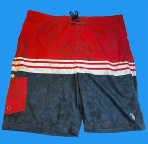 U.S Polo Assn. Mens Swim Trunks Board Shorts Size XXL Men's Red White Blue - Picture 1 of 8