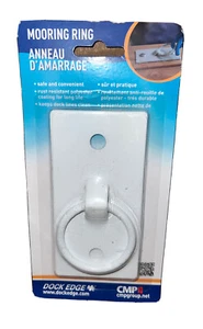 Marine Dock Edge DE87108F Mooring Ring White Poly Coating Rust Resist Clean Line - Bild 1 von 4