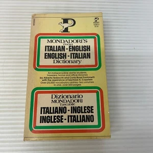 Mondadori's Pocket Italian English Dictionary Paperback from Pocket Books 1959 - Picture 1 of 15