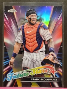 Topps Chrome 2024 Francisco Alvarez New York Mets Future Stars Card - Picture 1 of 1