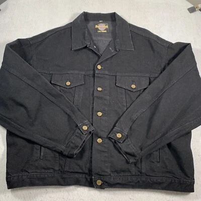 Chaqueta de mezclilla Hard Rock Hotel para hombre 2XL negra Las Vegas The Joint Foto 1 de 4