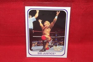 1991 Merlin WWF Sid Justice Vicious #14 /150 Italian Wrestling Card - Picture 1 of 2