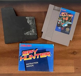 Spy Hunter With Manual and Sleeve  (Nintendo NES, 1987) Original 5 Screw HTF