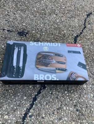 Schmidt Brothers 6 Piece BBQ Knife Set 100% Forged German Stainless Steel Blades - Image 1 of 3