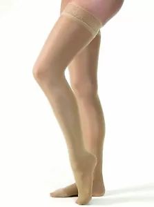 JOBST 119655 Ultrasheer 20-30 mmHg Petite Thigh High Firm Support Sock with Lace - Picture 1 of 3