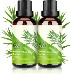 Tea Tree Oil Puro 100% Olio Essenziale Tea Tree 2 PACK - Olio Di Acne Naturale a - Foto 1 di 12
