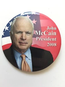 Pin inconformista de botones Senator John McCain for President 2008 original de 2,25 - Imagen 1 de 2