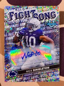 Nick Singleton Autograph 2023 Bowman Best Fight Song Sparkle /25 (Auto, SSP, RC) - Picture 1 of 2