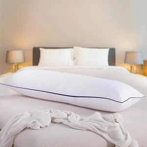 Cuscino lungo corpo extra lungo lancio lombare bianco cuscino interno 150x50 cm - Foto 1 di 5