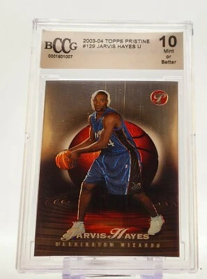 2003-04 Topps Pristine - Jarvis Hayes #129/999 (RC) Wizards BCCG 10 Foto 1 de 2