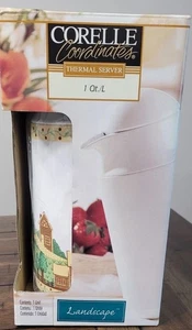 Corelle Coordinates LANDSCAPE Thermal Server 1 Qt. Q Pitcher - Brand NEW in BOX - Picture 1 of 7