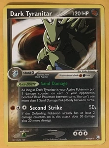 Pokemon Card Dark Tyranitar 20/109 EX Team Rocket Returns Non-Holo Rare - Picture 1 of 2