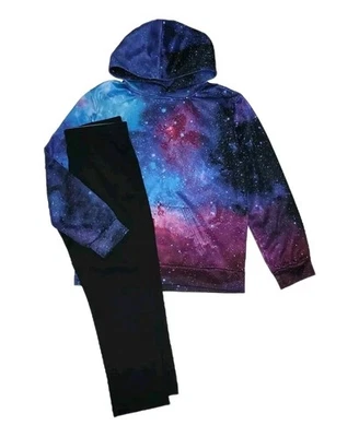 10-12 Husky Boys Athletic Pants & Stars, Universe Pullover Hoodie Outfit - Image 1 of 4
