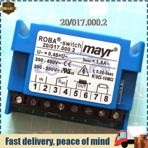 20/017.000.2 2pcs MAYR Motor Brake Rectifier ROBA-switch 200-500V 1.8A - Picture 1 of 3