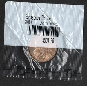 2001-P Sacagawea Dollar Uncirculated - Double Die Reverse & Wounded Strike Error - Picture 1 of 13