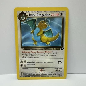 Pokémon TCG Dark Dragonite 22/82 Non Holo WOTC Team Rocket LP - Picture 1 of 5