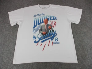Los Angeles Dodgers Shirt Mens XL Scully 8 MLB Baseball 1927-2022 Tribute - Picture 1 of 9