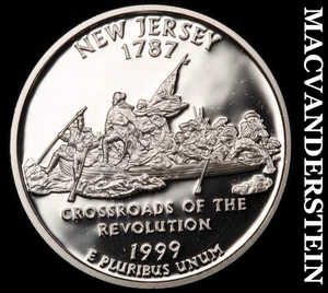 1999-S Silver New Jersey State Quarter - Choice Gem Proof  Lustrous  #F5394 - Picture 1 of 2