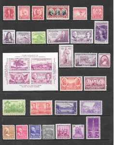 UNITED STATES VARIOUS MINT NEVER HINGED ISSUES 1930 - 1949 (E) - Picture 1 of 3