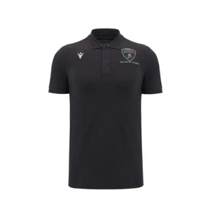 Polo Lamborghini Squadra Corse abbigliamento sportivo nera - Foto 1 di 2
