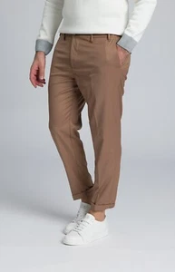 PANTALONE UOMO SLIM FIT CON COULISSE EREDI DEL DUCA EDD BOLSEN BISCOTTO AUT/INV - Foto 1 di 2