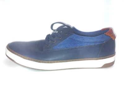 Tênis Oxford Masculino Aldo 12 Azul com Cadarço Top Baixo Conforto Couro Liso Sapato Denim - Imagem 1 de 4