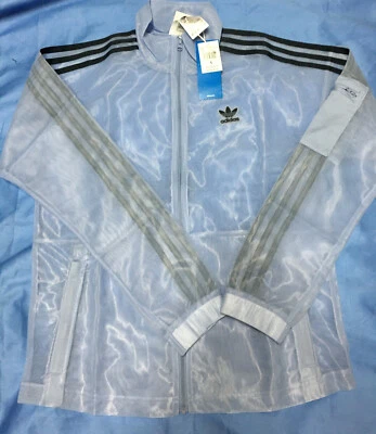 *Chaqueta de malla genuina ADIDAS_3 rayas_Talla: AU/6_US/XS_Malla azul eléctrica_Nueva* Foto 1 de 4