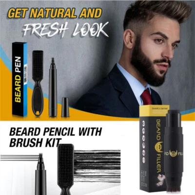 2 in 1 Beard Filling Stick Filler Natural Long Lasting Waterproof Sweat-proof - Image 1 of 4