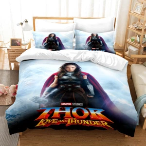 Thor Love and Thunder Bedding Set Gift Quilt Duvet Cover Single Double King Size - Picture 1 of 28