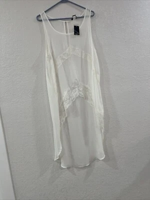 Traje de baño tórrido kimono encubrimiento talla 1 malla maxi blanco marfil playa vacaciones natación Foto 1 de 4