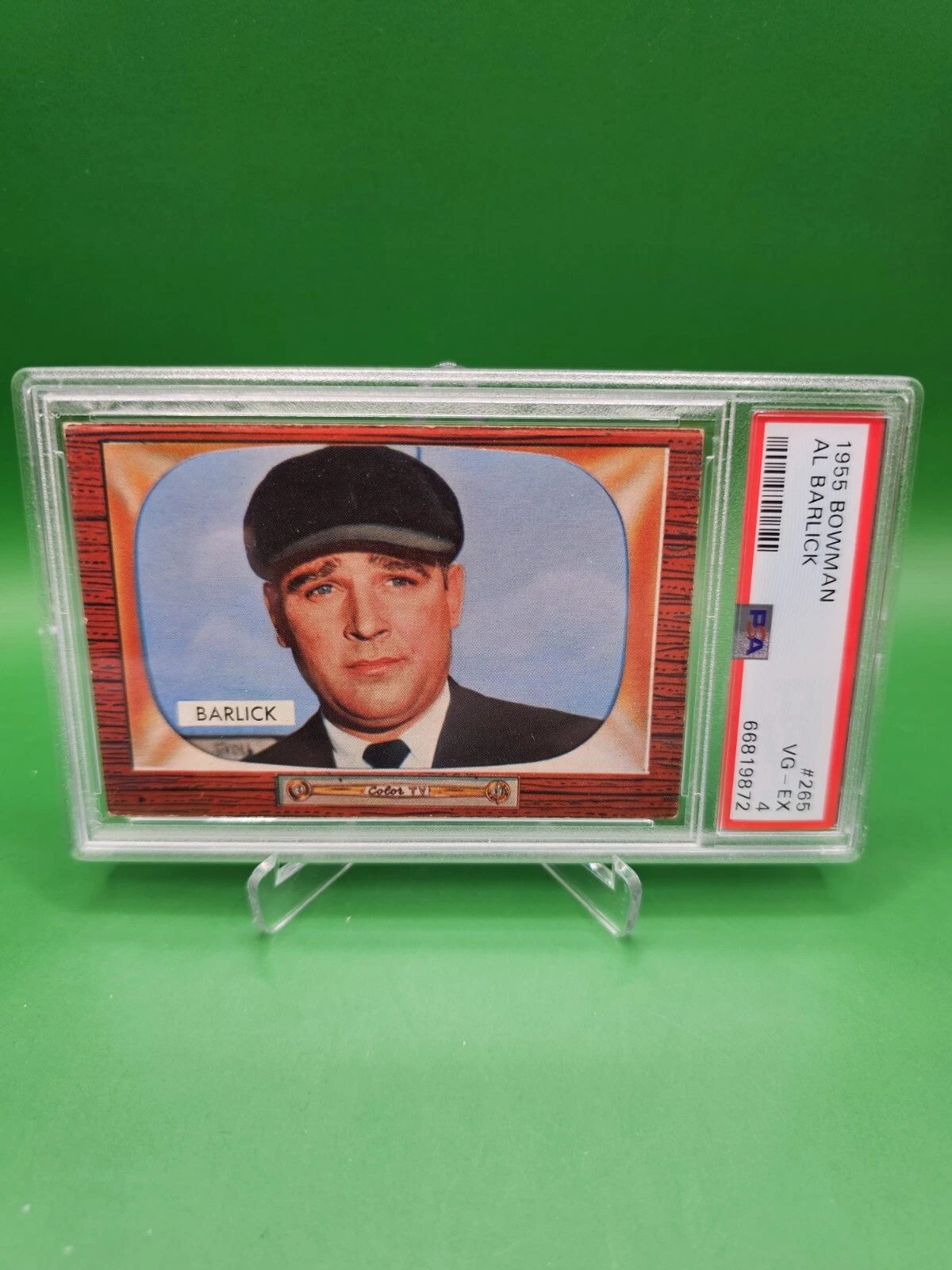 1955 Bowman - #265 Al Barlick (RC) - PSA 4