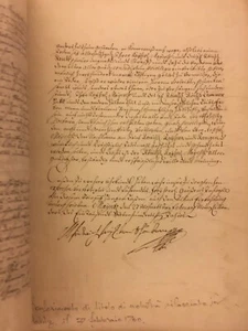Documento firmato da Melchior Friedrich Schonborn-Buchheim - Imagen 1 de 1