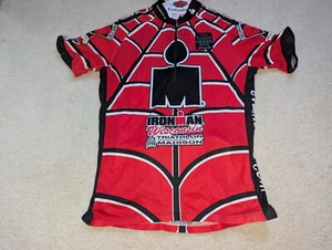 IronMan Finisher shirt Madison Wisconsin Cycling Running Swimming L spiderman - Picture 1 of 5