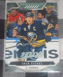 Jack Eichel Signed Upper Deck MVP Hockey Card Vegas Golden Knights Sabers - Picture 1 of 1