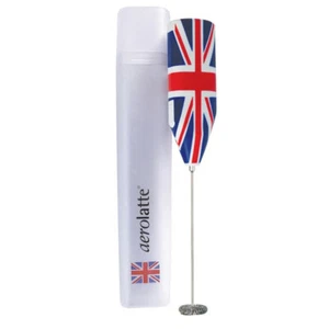 Aerolatte To Go Portable Milk Frother / Latte Whisk w/ Storage Case - Union Jack - Picture 1 of 2