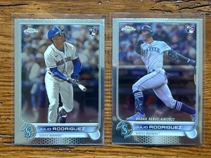 (x2) 2022 Topps Chrome Update #USC150 & USC165 Julio Rodriguez - Rookie - Bild 1 von 2