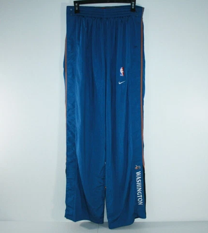 Washington Wizards Vintage 2000's NBA Tear Away Warm Up Button Pants Nike Large Cover