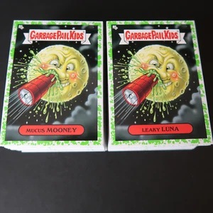 2023 SERIES 2 GARBAGE PAIL KIDS INTERGOOLACTIC MAYHEM 200-CARD *GREEN SET* - Picture 1 of 5