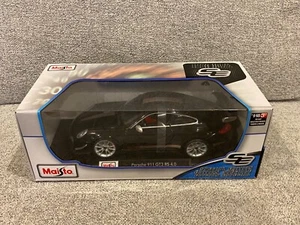 Maisto Special Edition 1:18 Diecast Car Porsche 911 GT3 RS 4.0 BLK RED Seats NEW - Picture 1 of 4